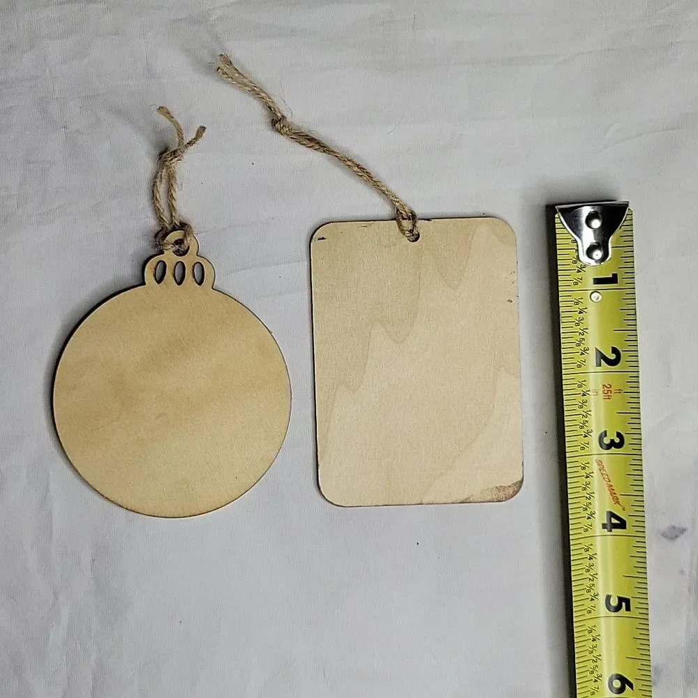 Set of 2 Handpainted Christmas Ornaments